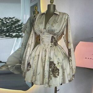 Floral Cream Dress